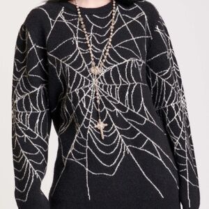 ISO Midnight Hour Spiderweb Sweater